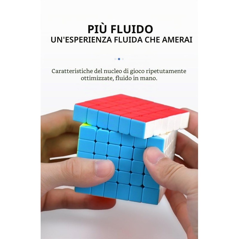 Logica Giochi - Cubo Magico 6x6 Stickerless - Cubo Velocità