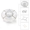 DUEBEL Caviar Serving Set, 1 Glass Divided Serving Bowl Set