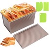 2.2Lb Bread Pans, Non-Stick Rectangle Pullman Loaf Pan with Lid,