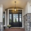 Osimir Outdoor Pendant Light, 14" Large Dusk to Dawn Outdoor