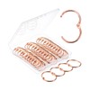 Mr. Pen- Loose Leaf Binder Ring, 40 Pack, Rose Gold