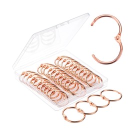 Mr. Pen- Loose Leaf Binder Ring, 40 Pack, Rose Gold Binder Rings 1 Inch, Book Rings, Metal Rings for Index Cards, Rings for Flash Cards, Index Card Rings, Paper Rings, Small Binder Ring, Book Ring