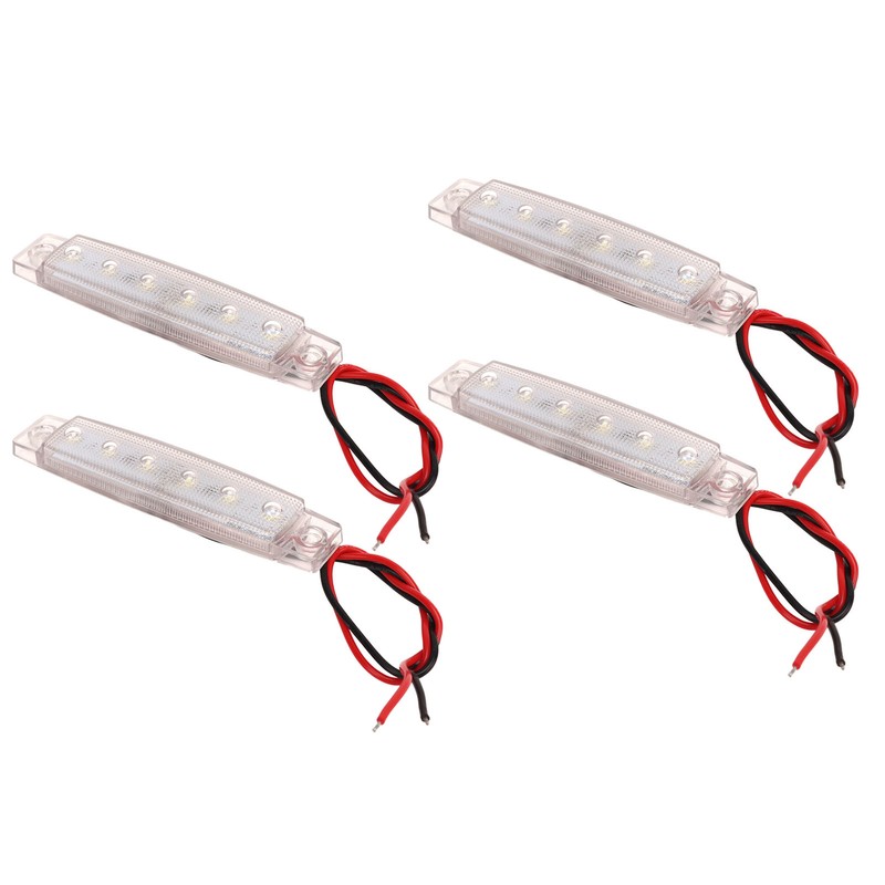 4PCS Side Marker Light PC LED Bright Light Waterproof Rust