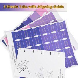 Belegao 90PCS Bible Tabs with Position Guide for Men, Laminated Bible Index Gold Print Studying Stickers Easy to Read Labels (39 OT, 27 NT, 9 Blank) Water-resistant Scripture Markers(Pink-Purple-Blue)