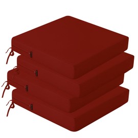 idee-home Outdoor Chair Cushions Set of 4, Outdoor Seat Cushions for Patio Furniture, Waterproof Outside Replacement Chair Pad for Lawn Porch