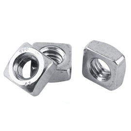 M3-M8 DIN557 SS304 Squares Nut Fastener Stainless Steel Metric Thread Set(M3-100Pcs)