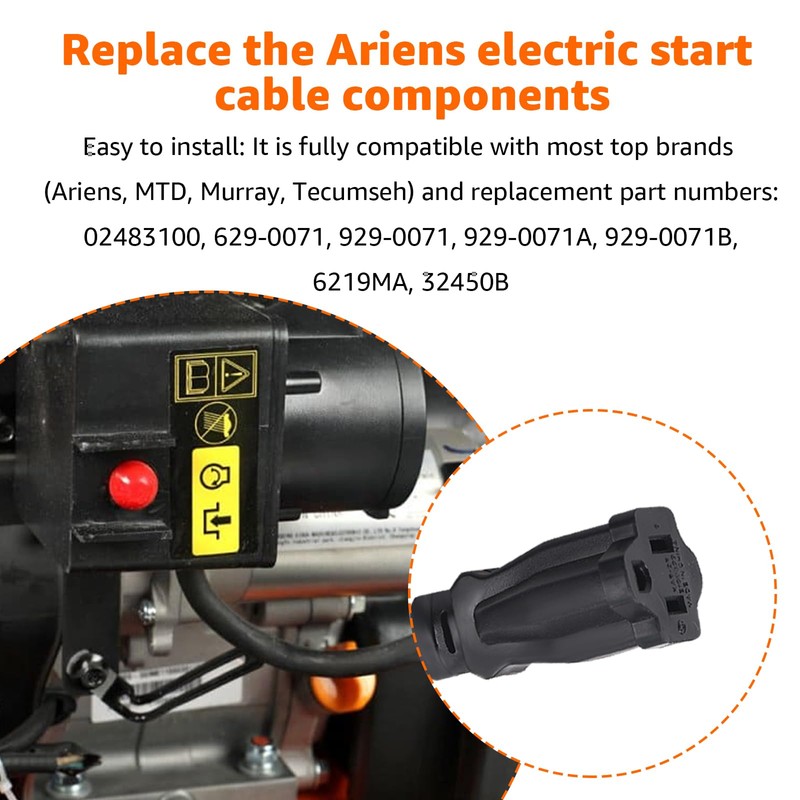 Aomitop 02483100 Snow Blower Power Cord, Compatible With Ariens Snowblower