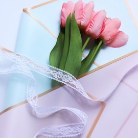 20 Sheets Decoration Wrapping Paper Waterproof Florist Wrapping Paper Use for Gift Wrapping Flowers Arts and Crafts Bouquet Paper Gift Wrapping Paper (Light Purple)