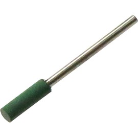 YANASE S2-133 #220 Precision Rubber Polishing Point, Cylindrical Type, 0.09-inch (2.34 mm) axle, green, ø 0.2 x 0.5 x 0.09 inches (ø 4 x 13 x 2.34 mm)