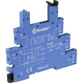 FINDER 93.01.0.125 Box CLAMP, DIN-Rail, Screw Terminal, Socket for 34 Series Relay