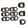 Mobestech 6pcs Webcam Cover Slide Web Cover Dog Pattern Easy