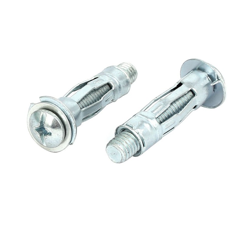 Sourcingmap M8x37mm Expansion Bolt Sleeve Anchor 5pcs for 6mm-13mm Hollow