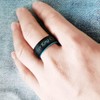 XAHH Silicone Ring for Couple,His Queen Her King Lovers Ring,Him