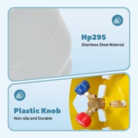 FAHKNS Refrigerant Recovery Tank for R12, R22, R134A, R410A etc Refrigerant with 1/4 SAE Y-Valve Liquid/Vapor Reclaim Tank 50 LB Reusable