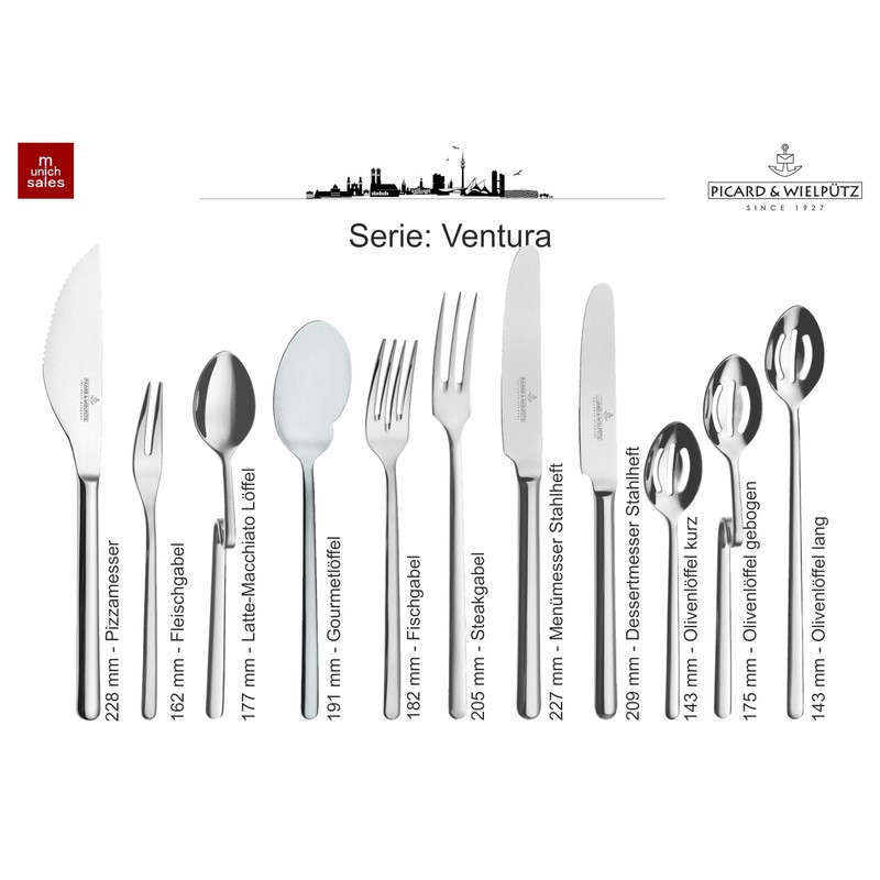 Picard & Wielpütz Ventura 6108 4-Piece Pizza Set in White