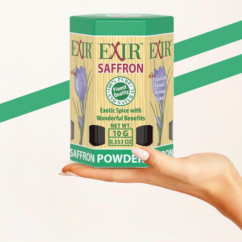 EXIR® Saffron Powdered (10-grams) - Sprinkle Herb and Spice Seasoning
