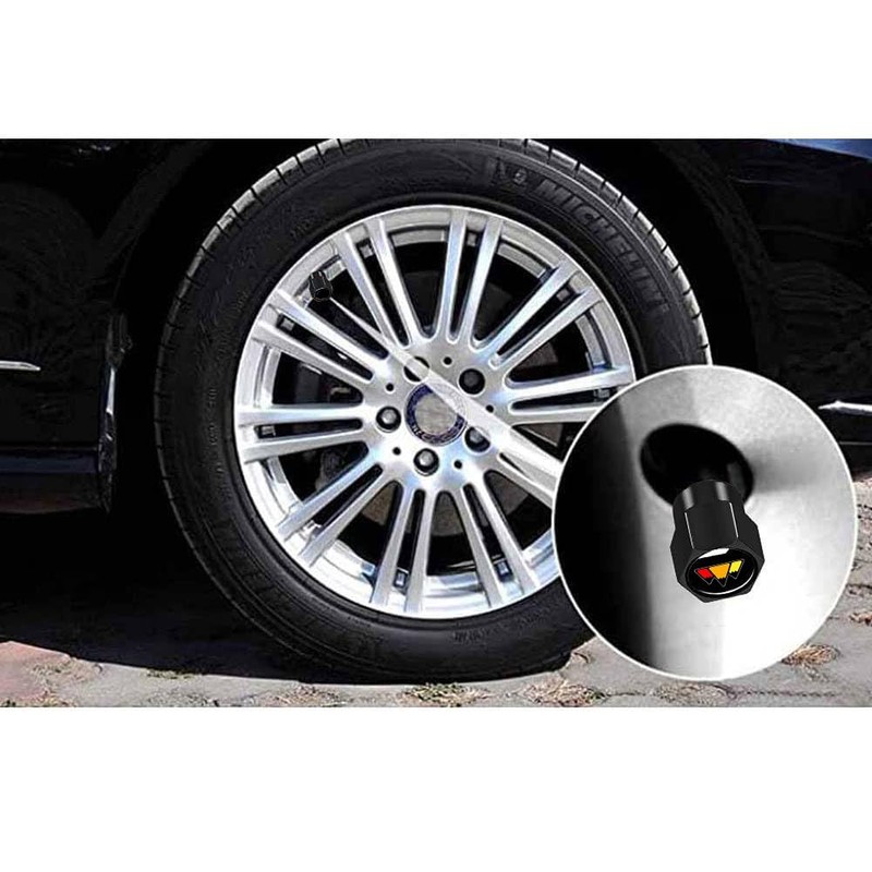 4Pcs Tire Valve Stem Caps Explosion Valve Cover Aluminum Alloy