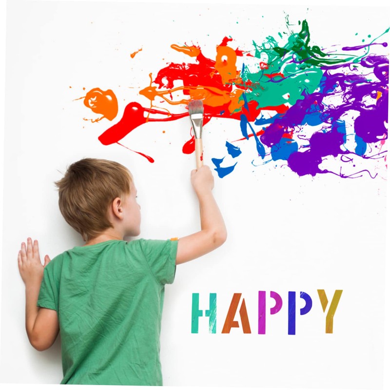 Operitacx Hollow Letter Number Stencils Reusable Graffiti Templates for Door