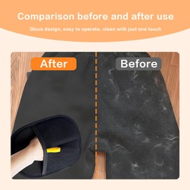 2 Pack Pet Hair Removal Gloves for Cats & Dogs, Reusable Double-Sided Grooming Gloves, Static Hair Remover Glove for Furniture, Sofa, Carpet, Car Seats Cleaning