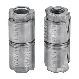 24-Pack Sieqioor 1/4" x 1-1/4" Outer Diameter 1/2 Double Expansion Shield Anchors – Zinc Plated Double Expansion Shield Anchors for Concrete, Brick & Block, Heavy-Duty Inside Screw Anchors