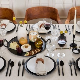 Solino Home Light Natural Linen Tablecloth 52 x 52 Inch – 100% Pure Linen Classic Hemstitch Tablecloth – Machine Washable Dining Table Throw for Fall, Thanksgiving, Christmas, Holiday Decor