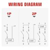 APIELE Miniature Circuit Breakers AC 120/240V, 50Amp 2Poles Circuit Breaker