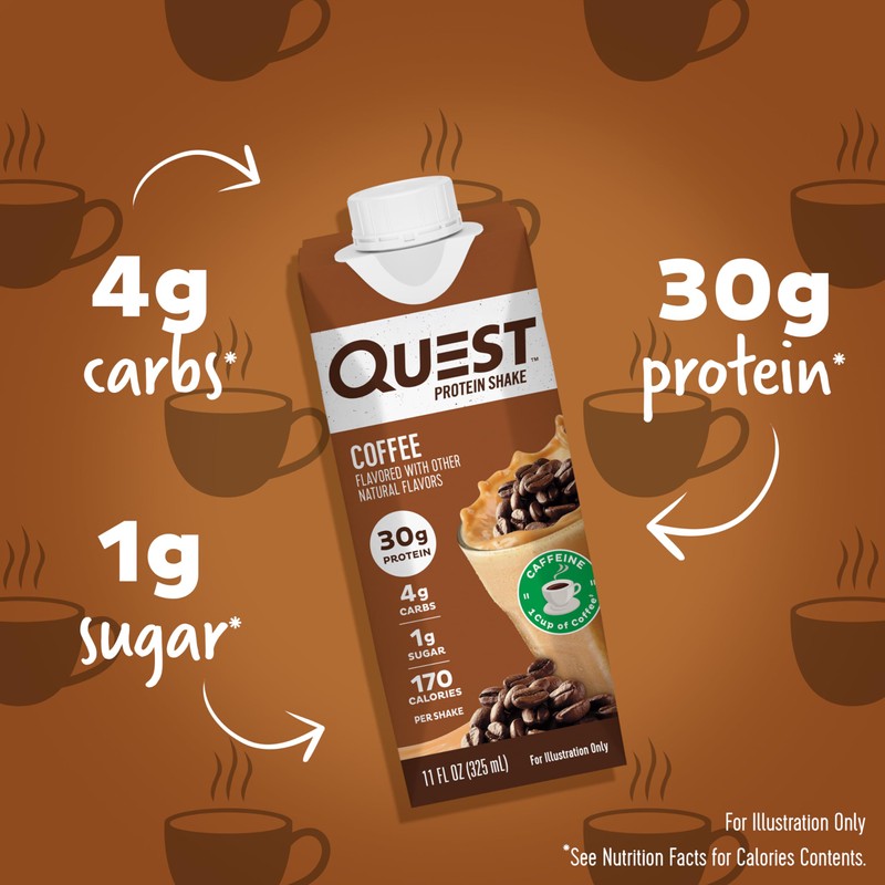 Quest Protein Shake Bundle - Chocolate (Pack of 12) and