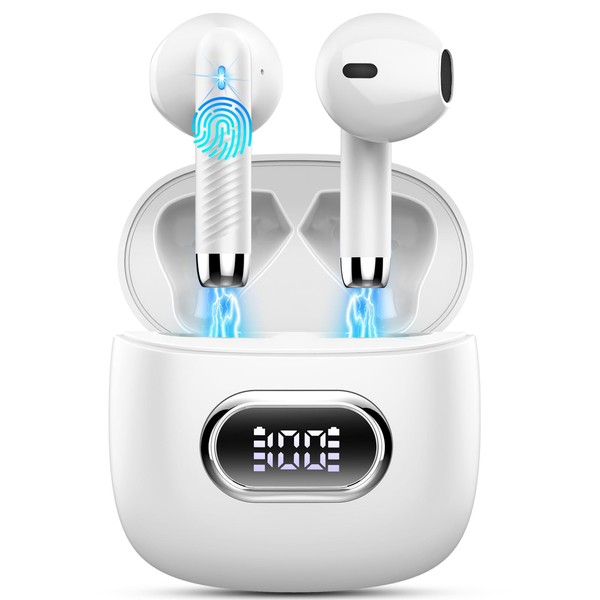 Drsaec Wireless Earbuds, Bluetooth 5.4 Headphones in Ear with Deep