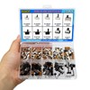 EGSCST 110PCS 9Values SPDT Micro Mini Slide Switch Kit 1p2t