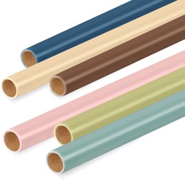 Skyygemm 6 Rolls Bulletin Board Paper Fade Resistant Colored Bulletin Board Paper Roll Bulk for Art Decor Drawing Craft Painting(2 x 8 ft,Boho)