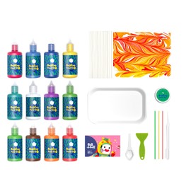 Water Marbling Paint Hand Eye Coordination Vibrant Colors Safe Hydro Dipping Kit for Education Craft DIY 12 Colors