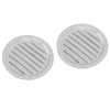 2PCS Round Louvered Air Vent Stainless Steel Marine Grade Rainproof