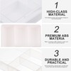 NUOBESTY 2pcs Drawer Organizers Reusable Storage Box Lid Adjustable Dividers