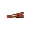 s.Oliver Crocodile Effect Leather Belt, cinnamon
