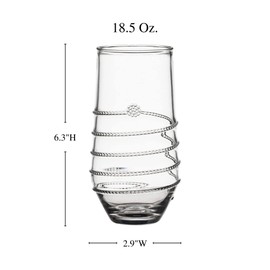 Juliska Amalia Acrylic Large Tumbler - Clear