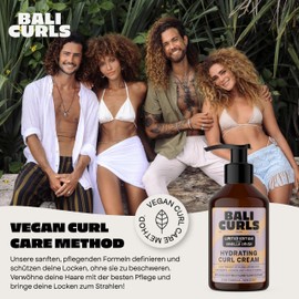 Bali Curls Curl Defining Limited Set - Hydrating Curl Cream & Defining Gel (150 ml Each) - For Smooth, Defined Hair - Moisture, Definition & Hold without Gluing