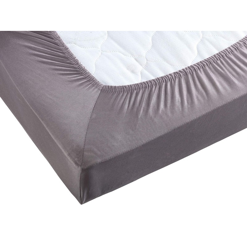 Visaggio Microfibre Fitted Sheet 90-100 x 200 cm Grey Microfibre