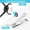 Optifit® Nail Clippers for Thick Nails, Nail Cutting Trimmer Toenail