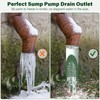 4 in. Green Angled Drainage Grate Yard Drain, Yard Drain