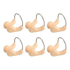 Yphzmtz 6 Stück Nasenklammer für Schwimmen, Unisex, Wasserdicht, Komfortabel, Silikon-Naseclip für Kinder und Erwachsene, Anfänger und Profischwimmer
