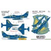 MILSPEC DECAL, MS 72-055, 1/72 SCALE, A-4F/TA-4 SKYHAWK, BLUE ANGELS,
