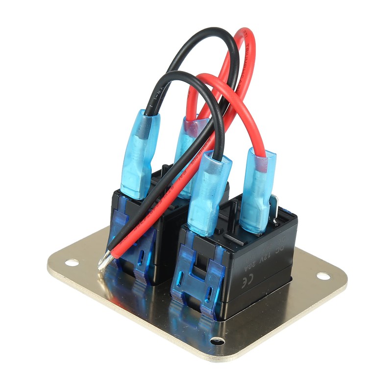 X AUTOHAUX 2 Gang Rocker Switch Panel 3 Pin on