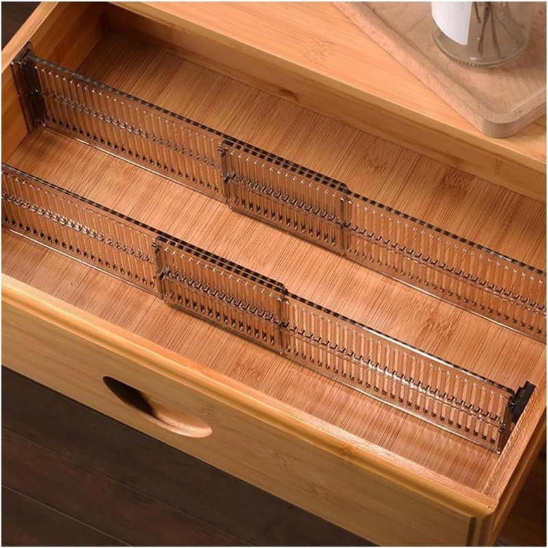 HapSmile Drawer Dividers for Clothes, Adjustable Drawer Organizer