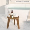 Domax Beautiful Bamboo Shower Bench for Inside Shower - 12