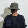 Malaxlx Armeegrün Fischerhut Sonnenhut für Damen Herren Wasserdicht Bucket Hat