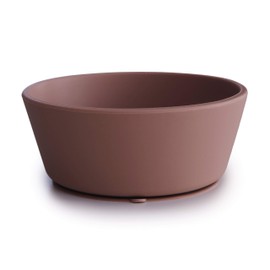 mushie Silicone Suction Bowl | BPA-Free Non-Slip Design (Cloudy Mauve)