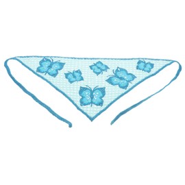 Beavorty Crochet Hair Scarf with Butterfly Pattern Lightweight Headband for Women Versatile Bandana for Spring and Summer Stylish Hair Accessory for Outdoor Activities