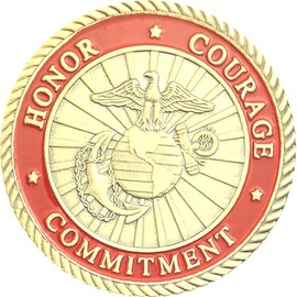 USMC & US Navy Challenge Coin - Anniversary Commemorative Coins - Semper Fidelis Marine Corps & Anchors Aweigh Navy Coins - Military Veteran Gift Collection