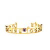 Nirbhau Nirvair 18kt Gold Plated SIkh Kada Bracelet For Women