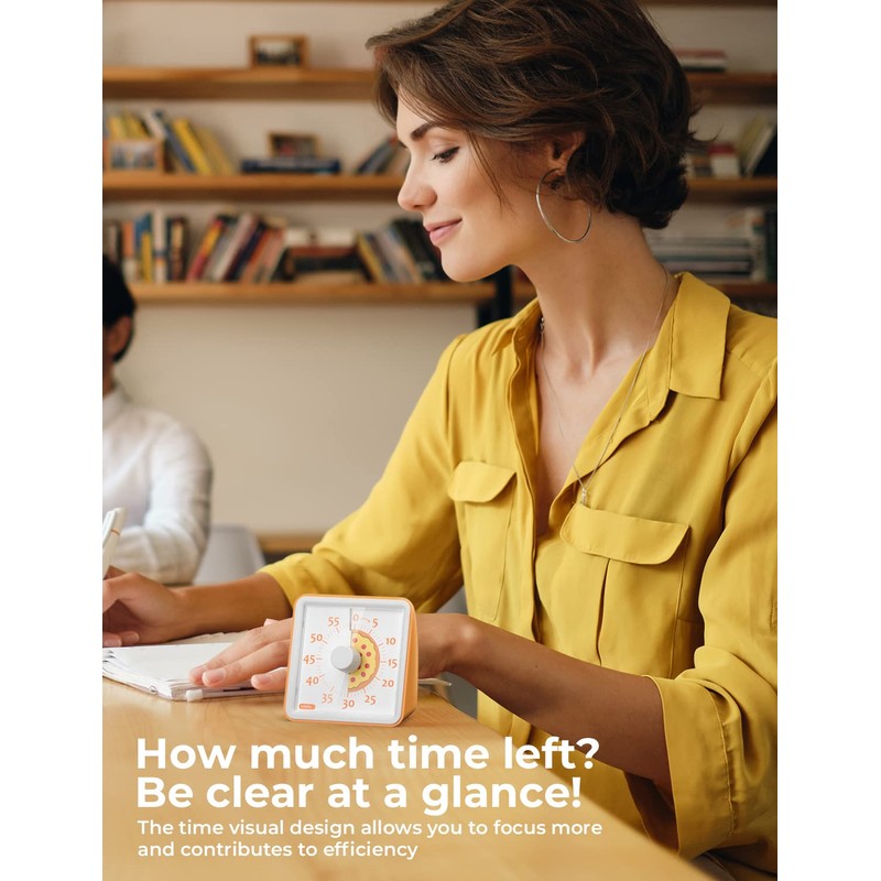 LIORQUE 60 Minute Visual Timer for Kids, Visual Countdown Timer